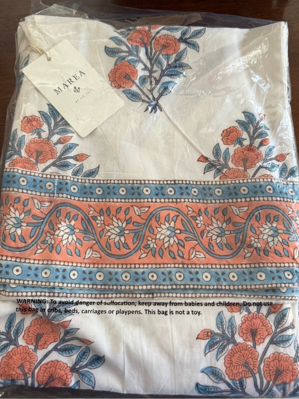 Marea by Liz Joy - Mia wide leg cotton pants in Floral Bouquet print - Picture 4 of 4